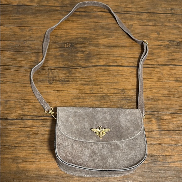 Persaman New York Handbags - Persaman New York Gray Crossbody Bag